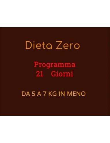 Programma dimagrante 21 giorni - Dieta Zero