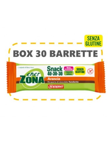 Barrette Snack Arancia e Cioccolato Enerzona - 30 pezzi