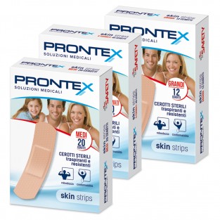 Cerotti Skin Strips Prontex - 12 pezzi Grandi