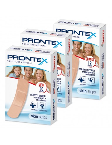 Cerotti Skin Strips Prontex - 12 pezzi Grandi