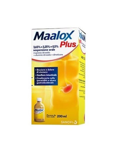 Maalox Plus Sospensione Orale - 200 ml