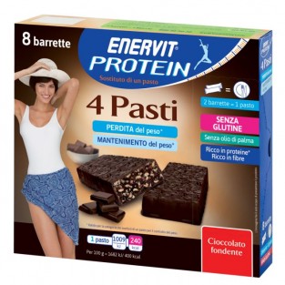Enervit Protein 4 Pasti Sostitutivi - Barrette Dark