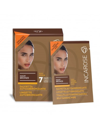 Incarose Maxi Bronze Salviette Viso Autoabbronzanti