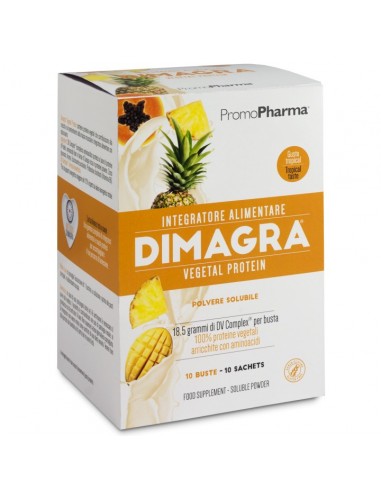 Dimagra Vegetal Protein gusto Tropical - 10 buste