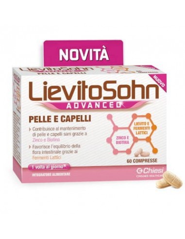 👩🏻‍⚕️Lievitosohn Advanced 60 compresse ✔️Integratore Alimentare che  contribuisce al mantenimento di pelle e capelli sani (Zinco e Biotina) e  favorire, By Farmacia Fumagalli