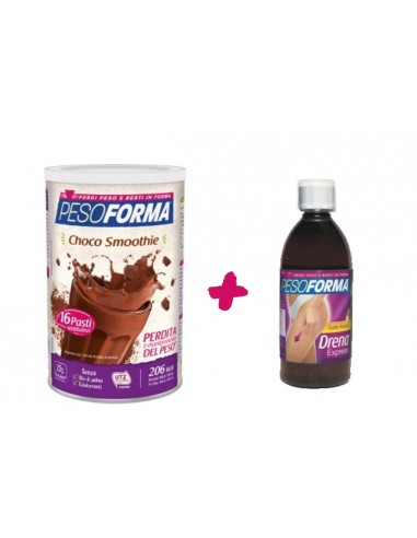 Pacchetto Pesoforma Choco Smoothie + DrenaExpress