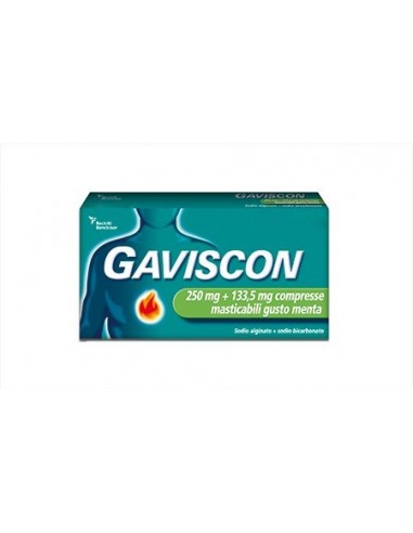 Gaviscon 250+133,5 mg/10 ml - 48 Compresse gusto Menta