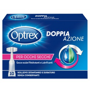 Optrex Doppia Azione per Occhi Secchi - 10 Flaconcini