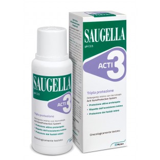 Saugella Acti 3 Detergente Intimo - Flacone 250 ml