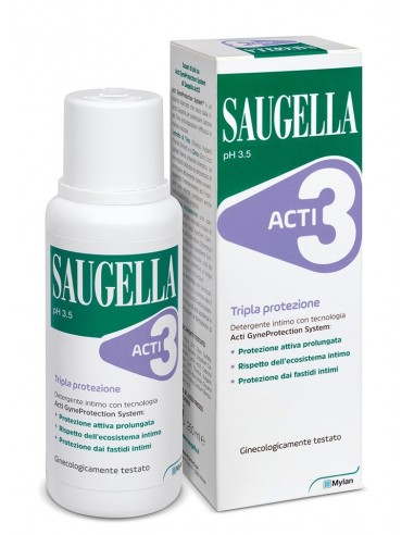 Saugella Acti 3 Detergente Intimo - Flacone 250 ml