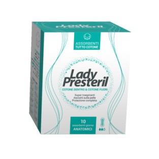 Lady Presteril Pocket Cotton Power - 10 Assorbenti Anatomici