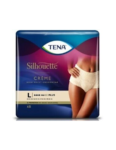 Tena Silhouette Plus Crème Misura L - 8 Pezzi