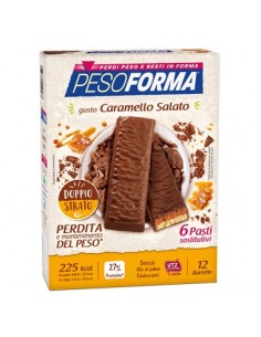 Barrette Pesoforma al Caramello Salato - 6 Pasti