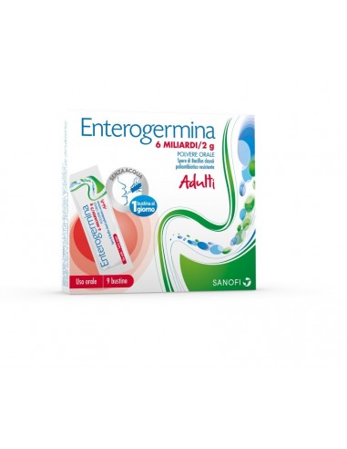 Enterogermina 6 Miliardi / 2 g Adulti - 9 Bustine