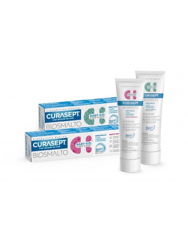 Dentifricio Baby-Kid Curasept Biosmalto - Gusto Fragola