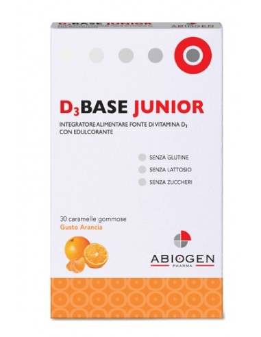 D3 Base Junior Caramelle gusto Arancia