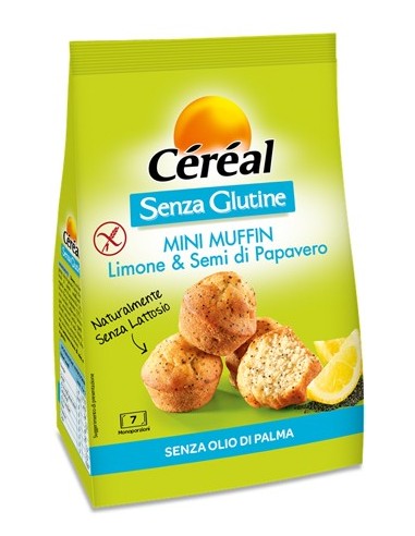 Cereal Mini Muffin Limone e semi di Papavero