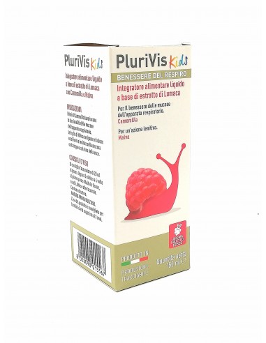 Plurivis Kids Sciroppo con Bava di Lumaca ai frutti di bosco