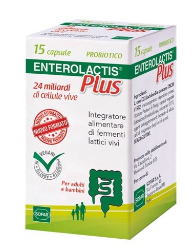 Enterolactis Plus - 15 capsule