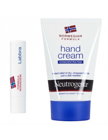 Neutrogena Crema mani profumata + Stick labbra