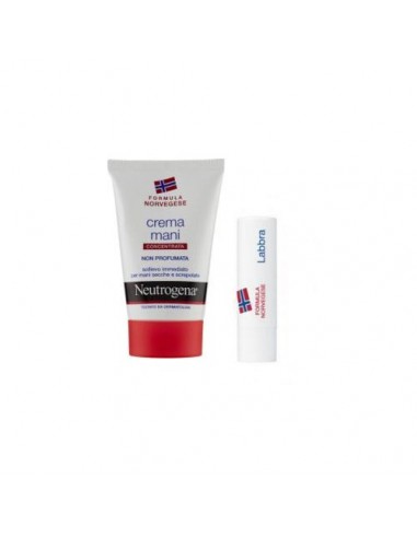 Neutrogena Crema Mani Senza Profumo + Stick labbra