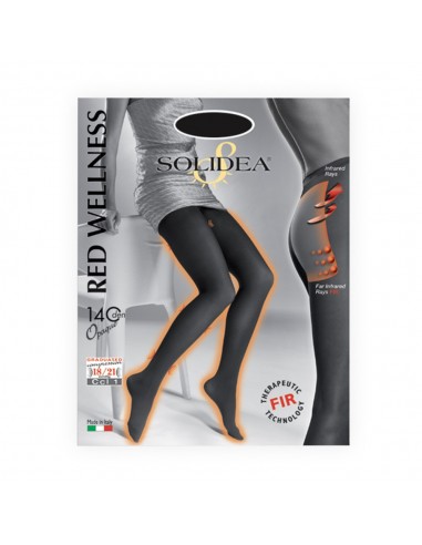 Solidea Red Wellnes Collant 140 Den - Nero