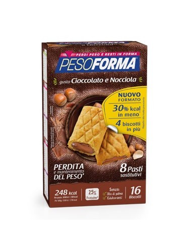 Biscotti Pesoforma al Cioccolato e Nocciola - 8 pasti