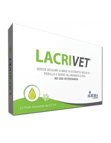 Lacrivet Gocce Oculari uso veterinario - 10 Flaconcini Monodose