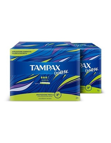 Tampax Compak Super - 16 Assorbenti Interni