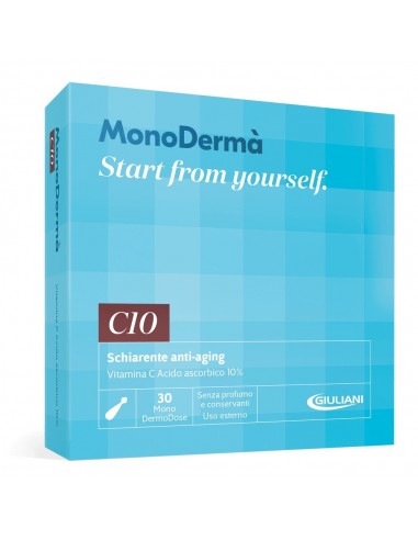 MonoDermà C10 Trattamento Viso Schiarente Anti-aging - 30 Perle