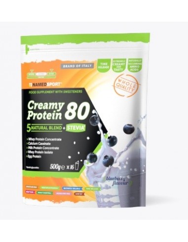 Creamy Protein 80 Blueberry Flavour Named Sport - 500 g