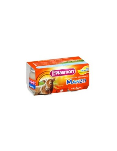 Omogeneizzato al manzo Plasmon - 80g x 2 vasetti