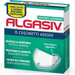 Algasiv Dentiera Superiore - 15 Cuscinetti Adesivi