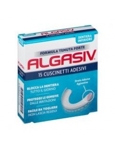 Algasiv Dentiera Inferiore - 15 Cuscinetti Adesivi