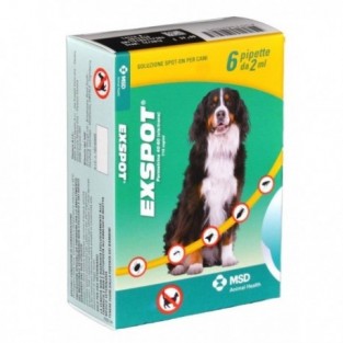 Exspot Soluzione Spot-on per Cani - 6 Pipette 2 ml