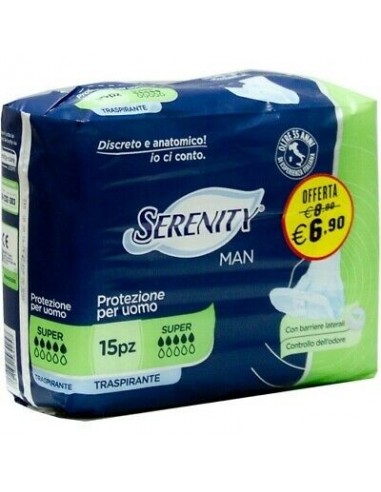 Serenity Man Super - 15 Assorbenti Uomo