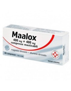 Maalox 400mg + 400mg - 40 Compresse Masticabili