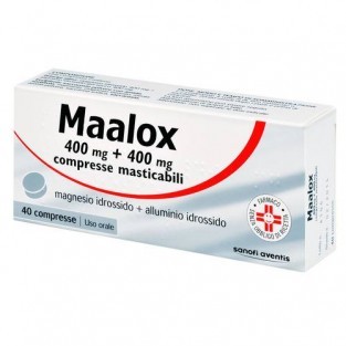 Maalox 400mg + 400mg - 40 Compresse Masticabili