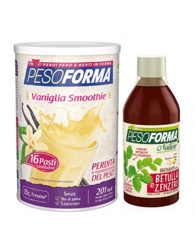 Pacchetto Pesoforma Smoothie Vaniglia + Drenante Nature