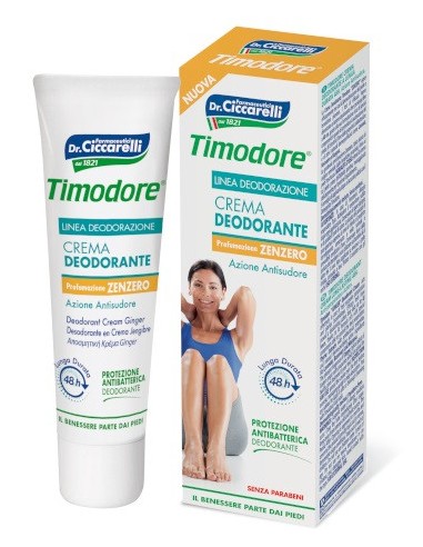 Timodore Crema Deo 48h - Profumazione Zenzero