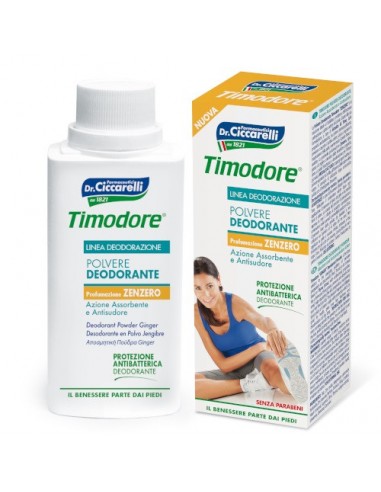 Timodore Polvere Deodorante - Profumazione Zenzero