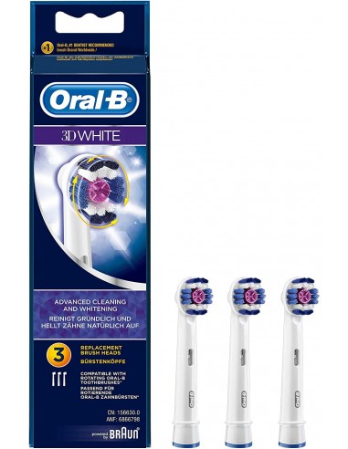 Testine di Ricambio 3D White Oral B - 3 pezzi