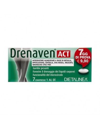 Drenaven Act 7 Days - 7 Compresse