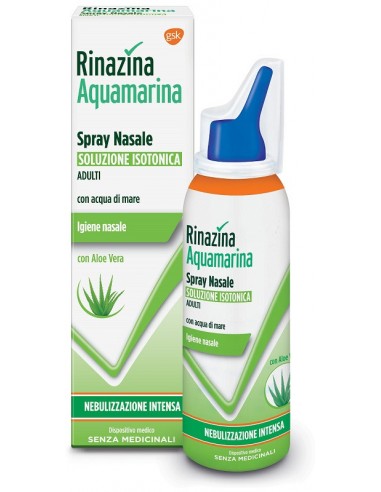 Rinazina Spray Aquamarina Spray Soluzione Isotonica con Aloe - 100 ml