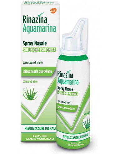 Rinazina Spray Aquamarina Spray Soluzione Isotonica Delicata con Aloe