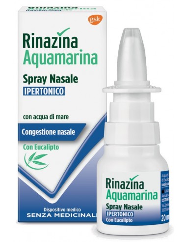 Rinazina Spray Aquamarina Soluzione Nasale Ipertonica - 20 ml