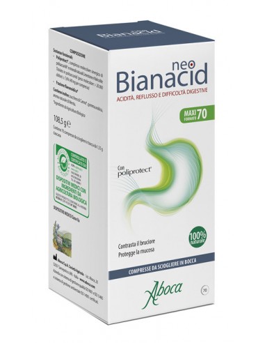 Neobianacid Aboca - 70 Compresse Masticabili