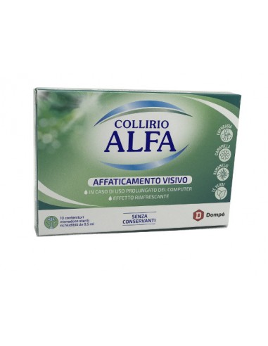 Collirio Alfa Affaticamento Visivo - 10 Flaconcini Monodose