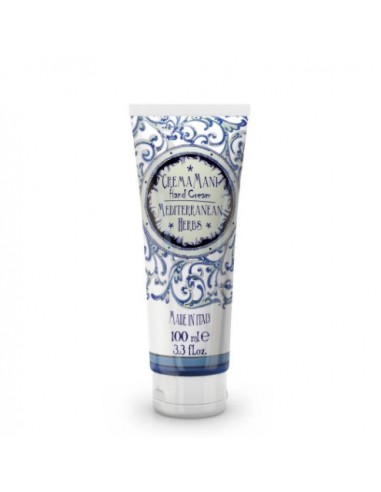 Le Maioliche Crema Mani Mediterranean Herbs - Tubo 100 Ml