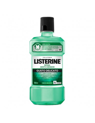 Listerine Collutorio Difesa Denti e Gengive Gusto Delicato - Flacone 500 ml